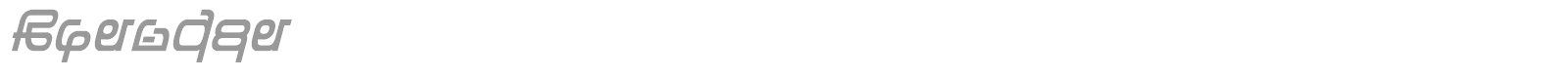 Zentran font preview